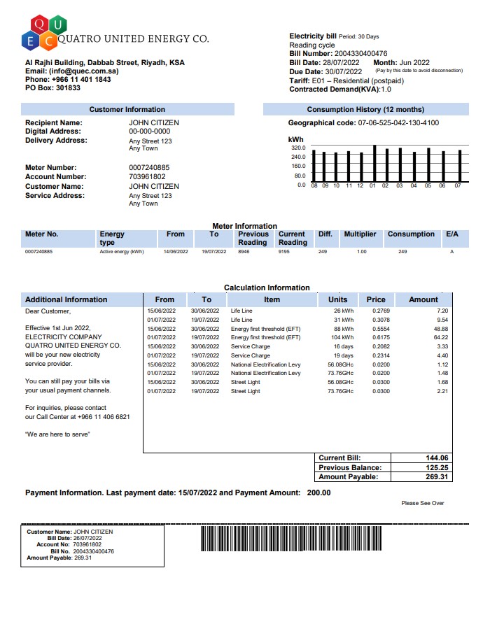  Minol USA business utility bill 